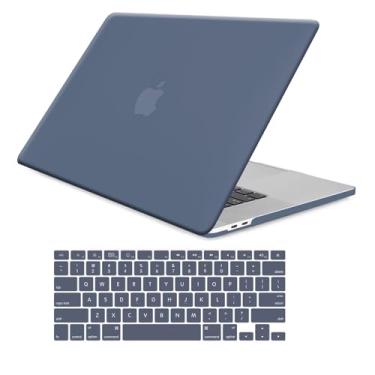 Imagem de Funut Capa rígida de plástico fosco elegante para MacBook Pro 13 polegadas M2 2024 2023 2022, 2021-2016 M1 A2338 A2251 A2289 A2159 A1989 A1706 A1708, capa rígida de plástico fosco elegante Roxo