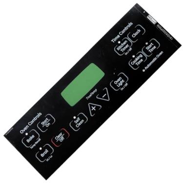 Imagem de Substituição para WB27T11005 1473975 AH2321447 EA2321447 PS2321447 Painel de controle de alcance de sobreposição de placa frontal para aparelhos GE Fogão de forno contém layout de botão