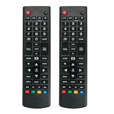 Imagem de 2 peças AKB75095330 Controle remoto substituído -ALLIMITY - adequado para LG LED TV AKB75095330 Controle remoto AGF78667001 28LJ400B 24LH4830 43LJ5000 32LJ500B 28LJ430B 24LF4 820 43LJ500M