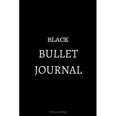 Imagem de Black Bullet Journal: Bullet Journal Notebook, Black, 6 x 9 Inches, Dotted Pages