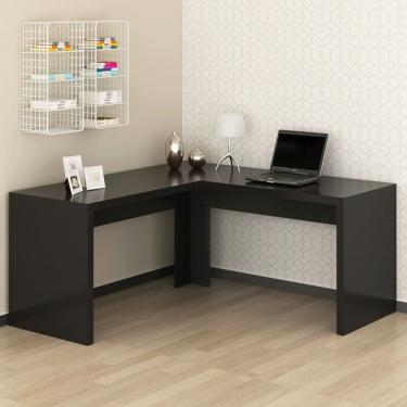 Imagem de Mesa para Escritório Angular em L 157,3x157,3cm ME4116 Preto
