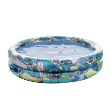 Imagem de Piscina Inflável Stitch 70L  - Verão Divertido - ETILUX
