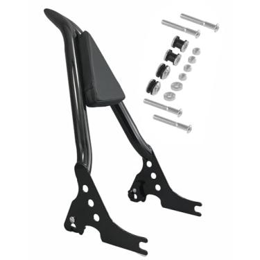 Imagem de NOVALLA Encosto de passageiro Sissy Bar destacável para motocicleta para Harley Davidson Sportster XL 883 1200 2004-2024 (preto)