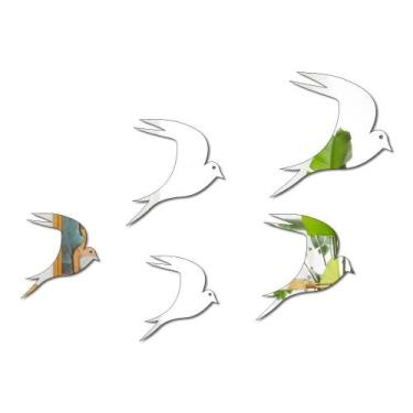 Imagem de Espelho Decorativo Em Acrílico - Aves - EPP-033 - Maxdecor Decorações,