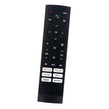 Imagem de Controle remoto ativo por voz ERF3A90 para Hisense 4K ULED QLED Series Android Smart TV, QLED 4K UHD Smart Google TV 55U8G 65U8G 75A76K 55U7G 65U7G 75U7G 65U7G 65U78G 65U6H 55U6H 75U6H 75U6H 75U6H