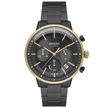 Imagem de Relógio ORIENT solar cronógrafo preto prata MTSSC047 G1PX