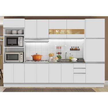 Imagem de Cozinha Completa Planejada Glamy Olimpia Branco Madesa