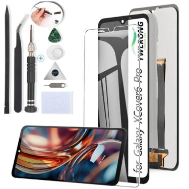 Imagem de YWLRONG Substituição de tela para Samsung Galaxy XCover6 Pro para Galaxy XCover6 Pro SM-G736B SM-G736U Tela sensível ao toque de substituição com ferramentas (preto)