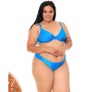Imagem de Biquíni Meia Taça Plus Size Calcinha Bombom Fio Duplo