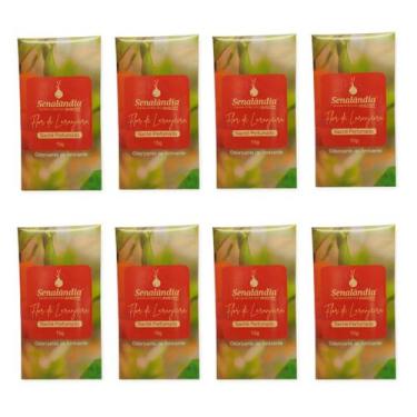 Imagem de Kit 8 Sachê Perfume Cheirinho Guarda Roupa Lavanda Laranjeira Cerejeir