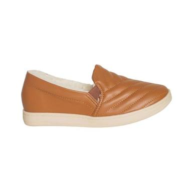 Imagem de Tênis Feminino Modare Slip On com Pelo Caramelo - 34