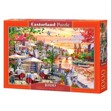 Imagem de Puzzle 1000 peças Por do Sol Romântico - Castorland Importado 1049562
