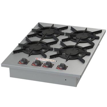 Imagem de Fogão 4 Bocas De Embutir Baixa Pressão 4qs Inox Sl13008-i Itajobi