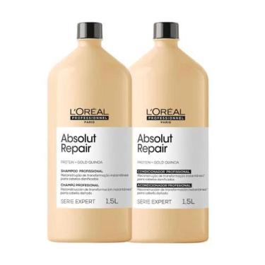 Imagem de Kit Absolut Repair Shampoo + Condicionador 1,5 L | LÓreal