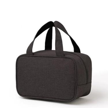 Imagem de Bolsa Térmica De Mão Quadrada com Amplo Espaço Revestido Para guardar marmita E Alimentos (preto)