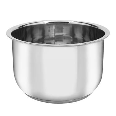 Imagem de Linkidea Panela de substituição interna para panela de arroz, panela de pressão de aço inoxidável 304, tigela interna de substituição para várias panelas compatível com AROMA-ARC-954SBD panela de 4