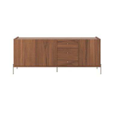Imagem de Buffet Jasper 185 cm Sala de Jantar 3 Portas e 3 Gavetas (Canella com Champanhe)