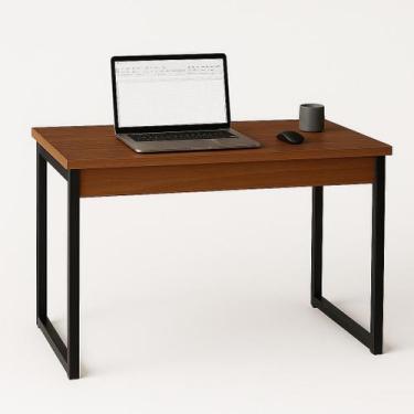 Imagem de Escrivaninha Industrial Plus Mesa Home Office Nature - Rede Móveis