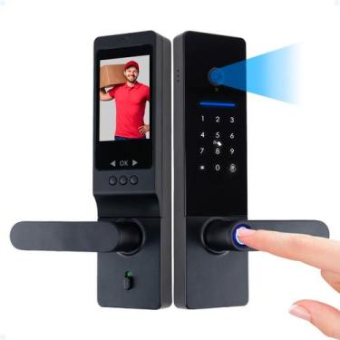 Imagem de Fechadura Digital Inteligente Com Câmera Eletrônica Touch - Aitek