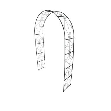 Imagem de frperce Arco de Jardim de Metal com 7,2 Pés de Altura X 4,5 Pés de Largura, Caramanchão de Jardim para Plantas Trepadeiras, Rosas, Videiras, Jardim Ao Ar Livre, Gramado, Pátio, Decoração de Festa de C