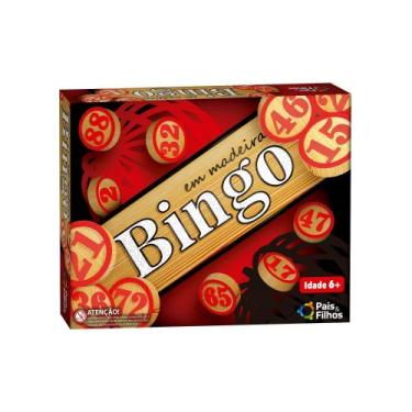 Imagem de Jogo Bingo Peças Em Madeira Pais & Filhos 2806