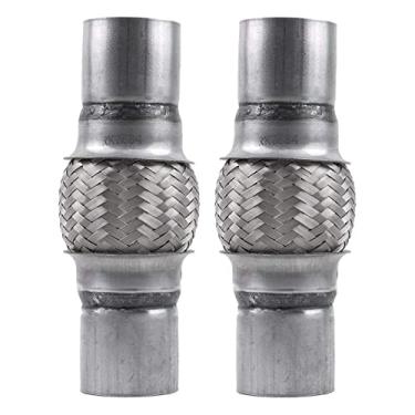 Imagem de RP Remarkable Power Power, Rk7534-2 X 4" Tubo De Escape Flexível Aço Inoxidável Para Serviço Pesado 8" Ol, Pacote Com 2