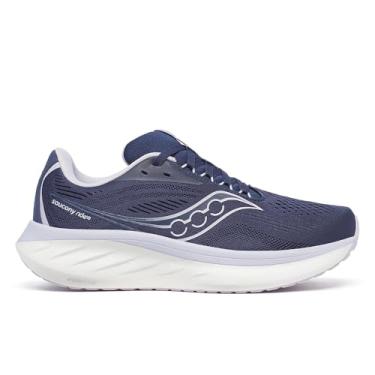 Imagem de Saucony Tênis feminino Ride 18, Azul-marinho/Áster, 40