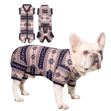 Imagem de TONY HOBY Pijama de suéter para cães - roupas de Natal de malha térmica para cães pequenos e meninos