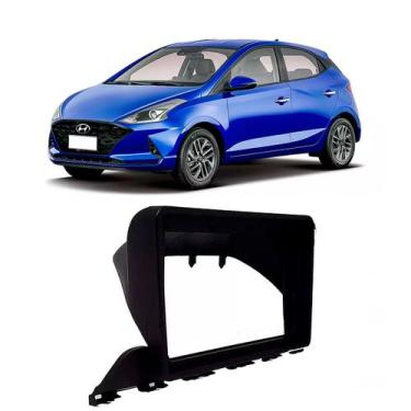 Imagem de Moldura Preto Fosco Padrao Chines Multimidia 9 Polegadas HB20 - Fiamon