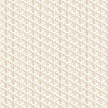 Imagem de Papel De Parede Fiesta Modern Triângulos 3d Creme 543251 Fiesta Modern 543251