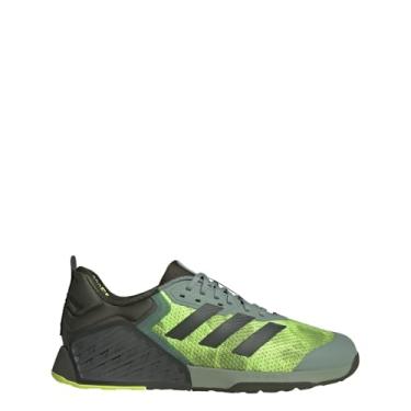 Imagem de adidas Tênis unissex adulto Dropset 3 Trainer, Verde prateado/carga noturna/limão lúcido, 34/35 BR