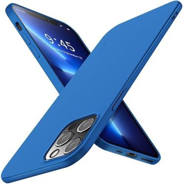 Imagem de Capa Capinha Para iPhone 16E Tela 6.1 Case Acr�lica Fosca Ultra Fina Premium Danet (Azul)