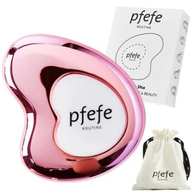 Imagem de Ferramenta de Beleza Facial Gua Sha Pfefe em Aço Inoxidável com Criote