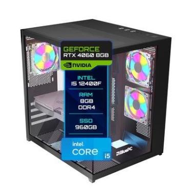 Imagem de Pc Gamer BluePC Intel Core I5 12400f (12ª Geração) 8gb Ddr4 Rtx 4060 8gb Ssd 960gb - Fonte 650w