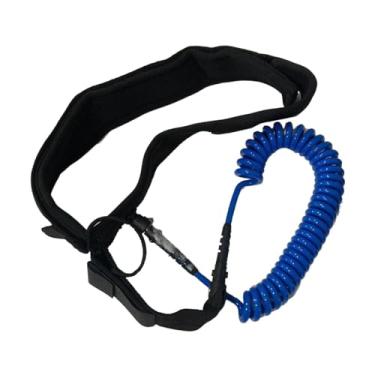 Imagem de Fenteer Corda para prancha de surfe reta, 10 pés, corda para cintura, cinto para longboard, esportes aquáticos, caiaque para adultos unissex, Azul
