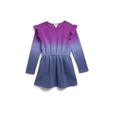 Imagem de Splendid Vestido de manga comprida ombré roxo para meninas, Roxo, ombré, 3