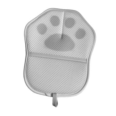 Imagem de Gralara Luva Removedora de Pelos de Animais, Eletrostática, Luva para Limpeza de Pelos de Animais, Reutilizável para Cortinas, Lençóis, Móveis, Carpetes E Sof, Cinza