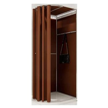 Imagem de Loja de roupas simples, provador, loja de roupas, provador, vestiário dobrável com cortina de sombreamento, proteção temporária de privacidade para boutiques, escritório, vestiário portátil