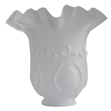 Imagem de Vidro Tulipa Rei Fosco Lustre Luminária Abajur - Bocal 5,5cm