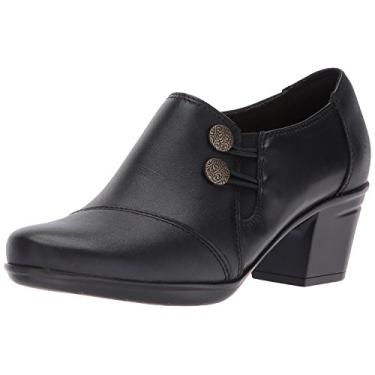 Imagem de Clarks Mocassim feminino Emslie Warren sem cadarço, Preto, 41