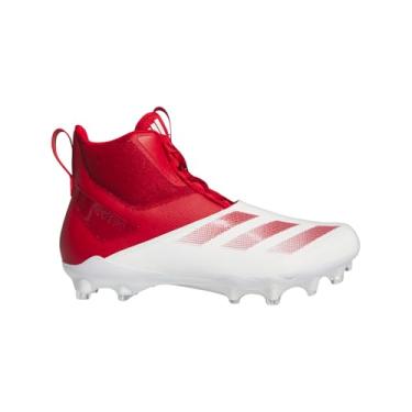 Imagem de adidas Tênis de futebol masculino Adizero Chaos - vermelho, branco, Calçado branco/Team Power Red/Calçado branco, 11.5 Women/10.5 Men