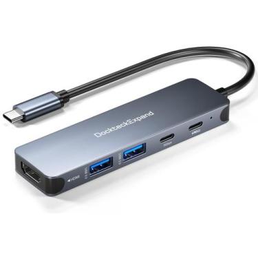 Imagem de Hub USB-C DockteckExpand 5 em 1 com 4K HDMI, 100 W PD MacBook
