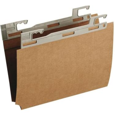 Imagem de Kit de Pastas Suspensas, Dello, Vetrô Lateral, 8001, Dello Kraft, Pacote com 50