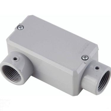 Imagem de Condulete Fixo Tipo "lr" Tramontina 3/4" - Com Tampa - Sem Rosca - Com Pintura Tramontina