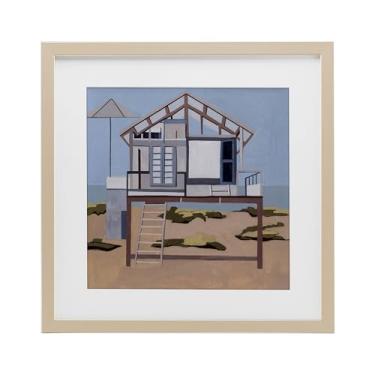 Imagem de Stupell Industries Impressão emoldurada Silent Shores Cabin Birch Under Glass por Melissa Wang, 40,6 x 40,6 cm