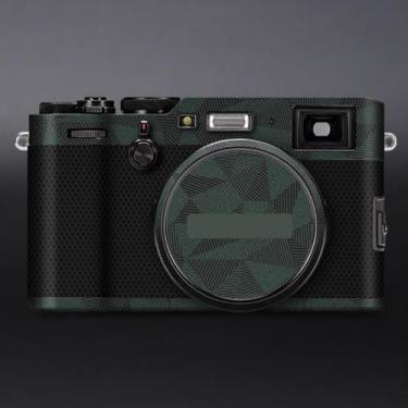 Imagem de X100F Película de câmera antiarranhões para FujiFilm X 100F Película protetora de vinil revestimento acessórios de fotografia adesivo X-100F (triângulo verde)