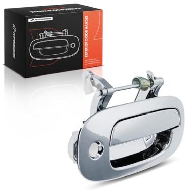 Imagem de A-Premium Maçaneta externa do lado do passageiro dianteiro direito com fechadura compatível com Dodge Dakota 1997 1998 1999, cromado