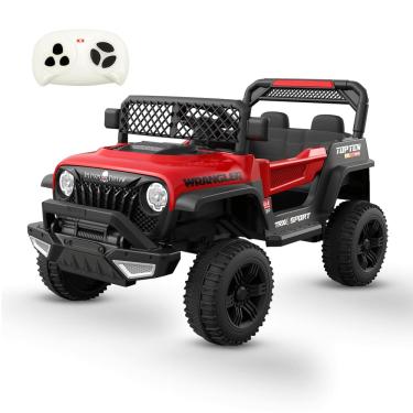 Imagem de Carro Eletrico Bang Toys Jipe Adventure Vermelho 12V Controle