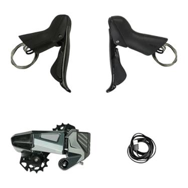 Imagem de KiBcsLic Alavanca de câmbio para bicicleta, leve, reparo, manutenção prática, peças de reposição profissionais, substituição direta, engrenagem de torção, Rim Brakes L