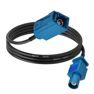 Imagem de SZSAUTO Fakra Z Fêmea para Macho 1 m / 3 pés RG174 Cabo de extensão de antena de veículo para carro estéreo unidade de cabeça Android Navegação GPS FM AM Rádio Sirius XM Rádio por satélite 4G LTE TEL